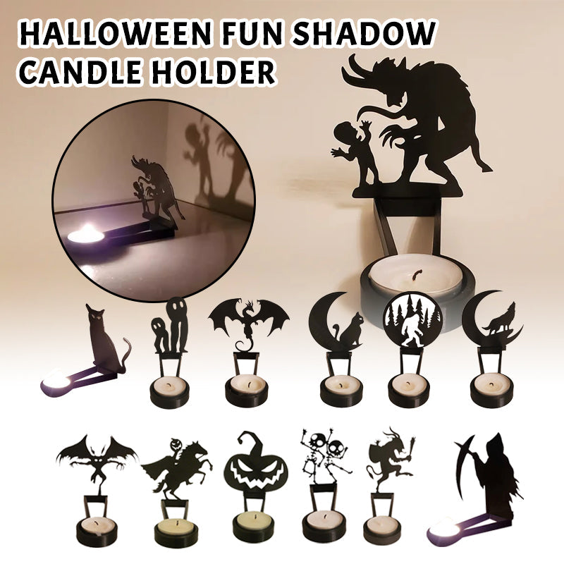 Halloween Fun Shadow Candle Holder