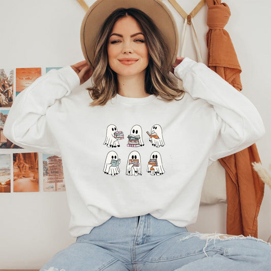 Ghost Reading Sweatshirt