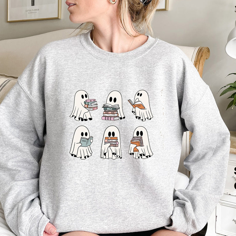 Ghost Reading Sweatshirt