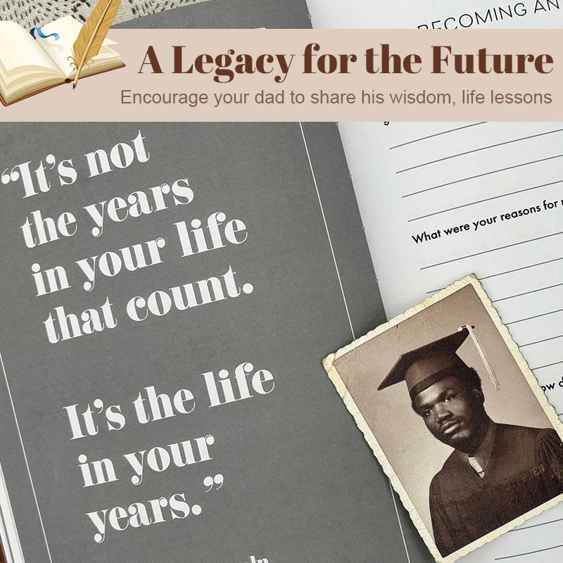 Dad's Story Leather Notepad