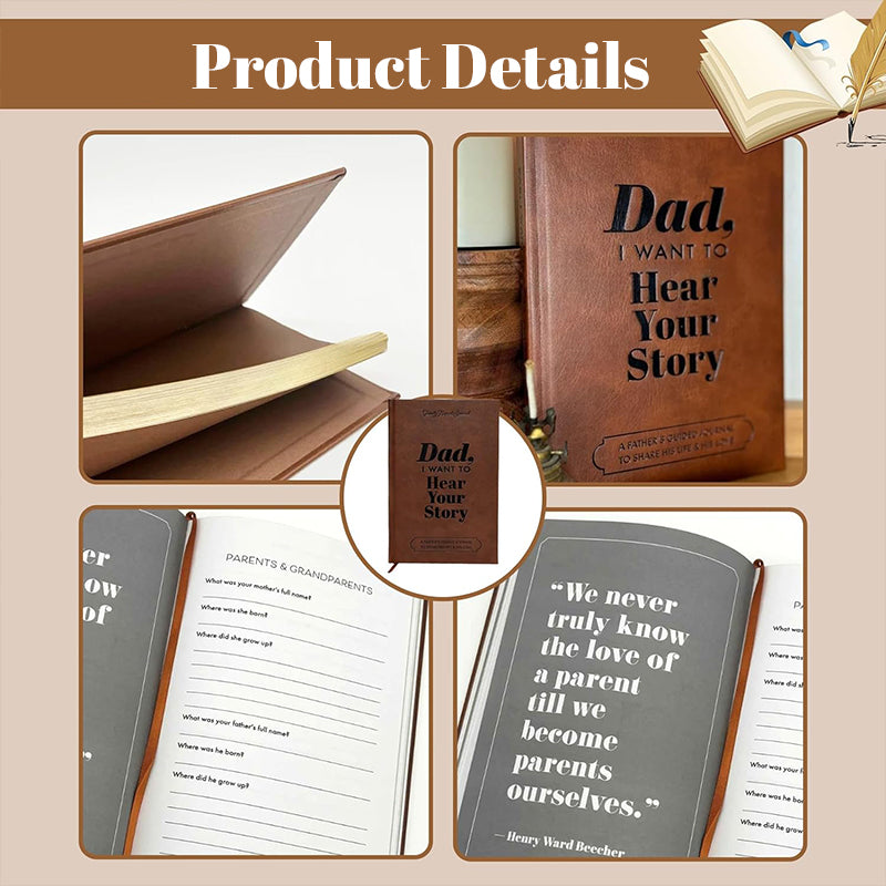 Dad's Story Leather Notepad