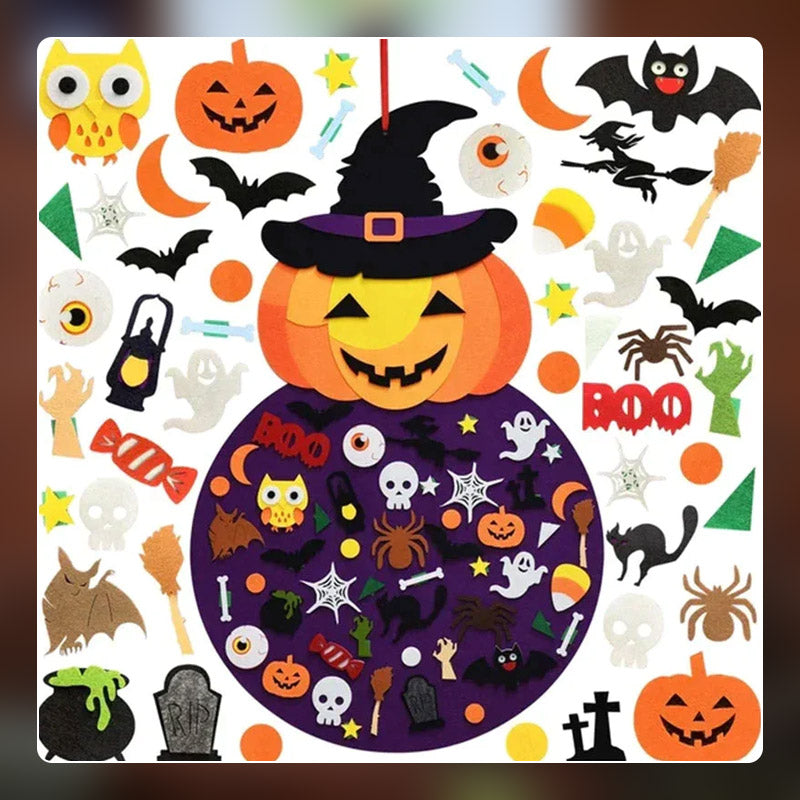 DIY Halloween Felt Stickers