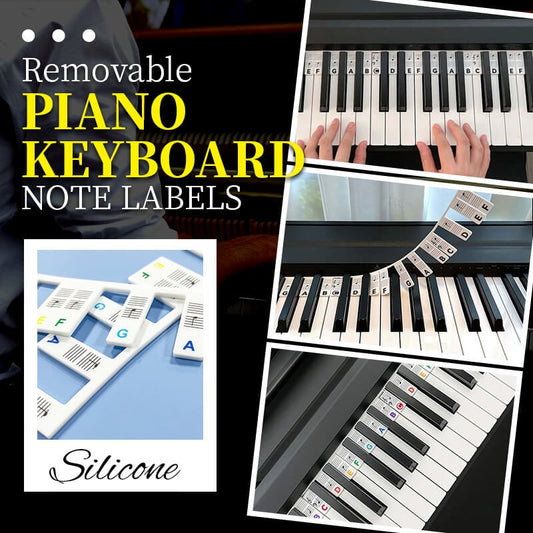 Removable Piano Keyboard Note Labels