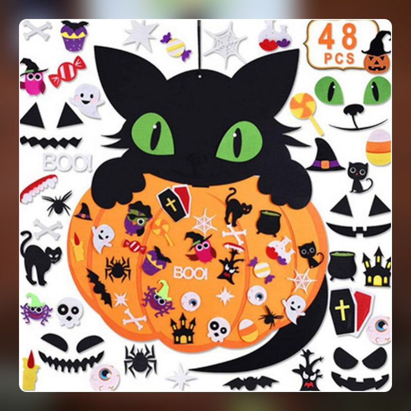 DIY Halloween Felt Stickers