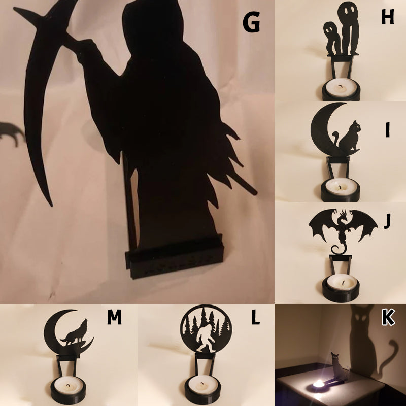 Halloween Fun Shadow Candle Holder