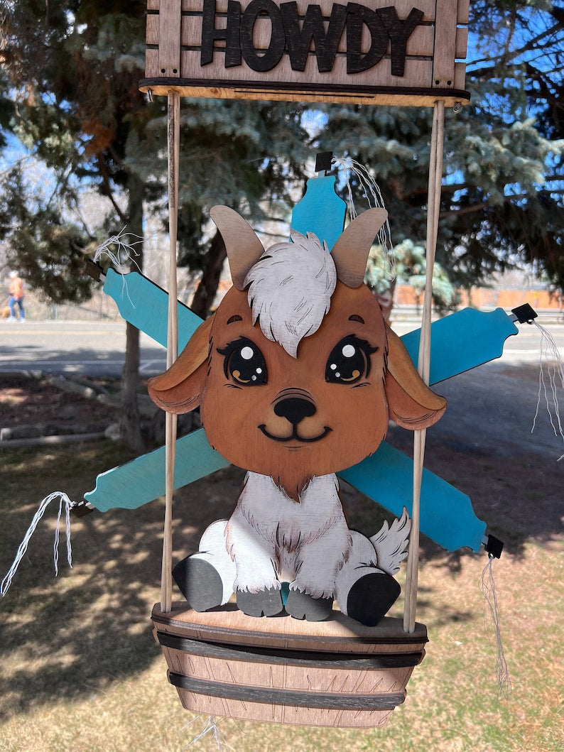 Animal Windmill Decoration