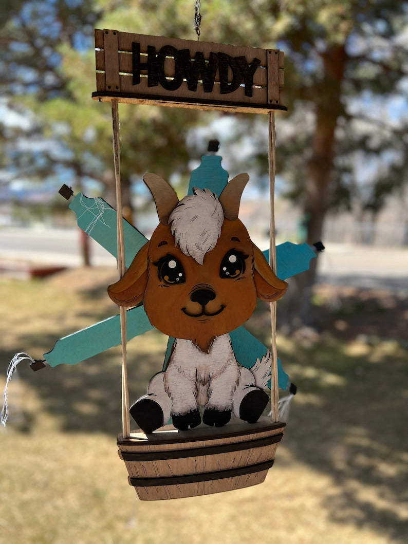 Animal Windmill Decoration